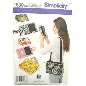 Simplicity 1630 Sewing Pattern OS Multi Tech Tablet E-Reader Case Shoulder Bag